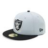 Кепка NFL 59FIFTY Las Vegas Raiders Snow Серая/Черная 60.6 см