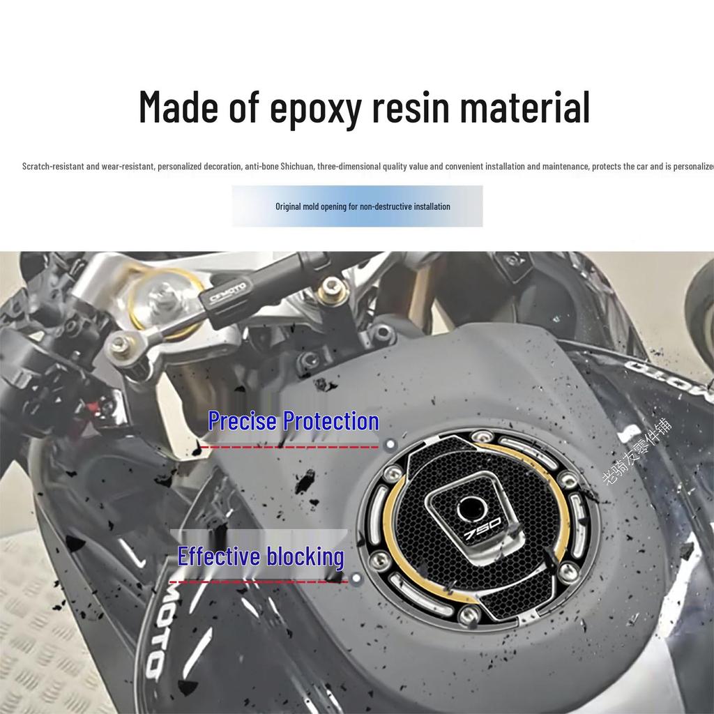 Наклейка на топливный бак мотоцикла Chunfeng CF 750SR-S – Устойчивая к царапинам и износу, Неразрушающая установка