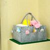 Customizable Large Capacity Felt Diaper & Storage Bag
