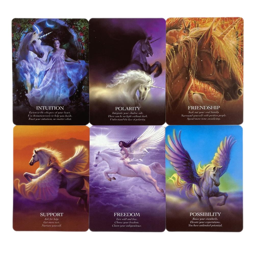 Oracle Of The Unicorns Cards A 44 Tarot English Divination Edition Deck Borad Games