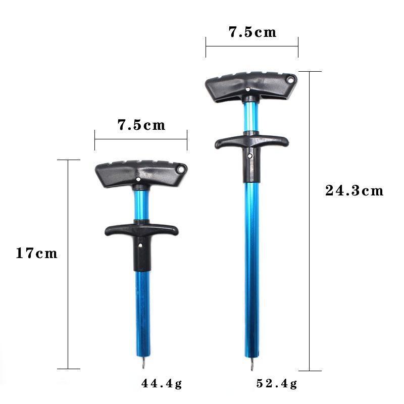 1 шт., инструмент для удаления рыболовных крючков, средство для удаления рыболовных приманок, алюминиевый съемник крючков для трубок, портативный экстрактор для рыболовных крючков Vissen