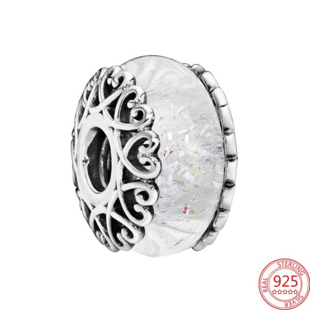 925 Sterling Silver Glass Beads Charms for Jewelry DIY Making Fit Original Bracelets Bangles for Women Gift