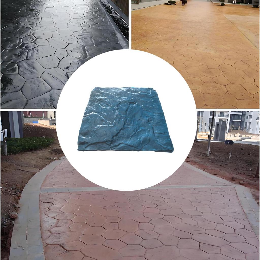 Cement Path Casting Mould Paving Stone Pattern Maker PU Concrete Tile Mold for Garden Decorative Outdoor Floor