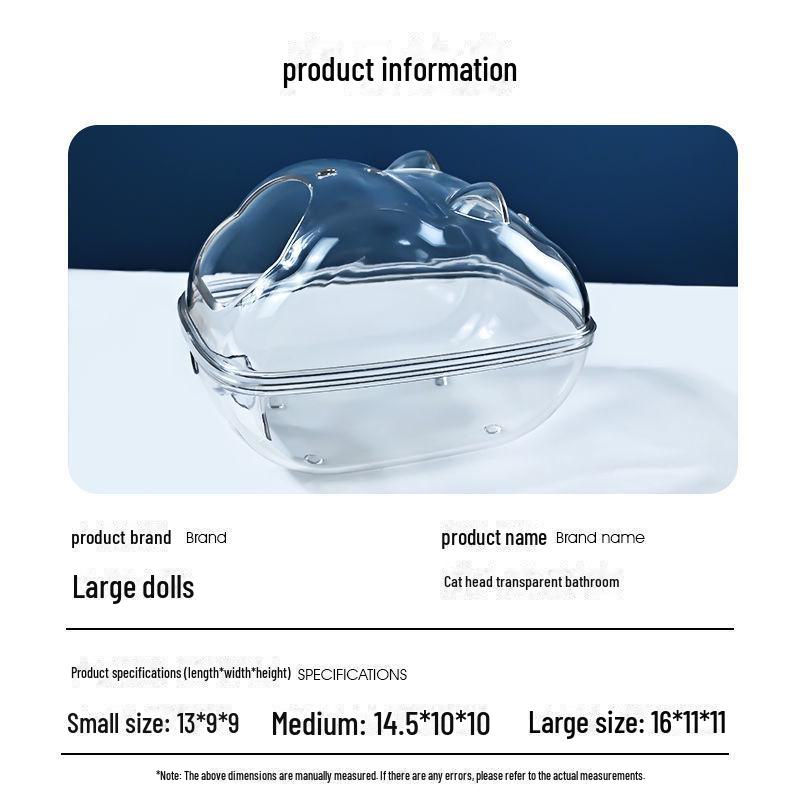 Гнездо для хомяка двойного назначения: Ванна с песком и защитой от брызг мочи