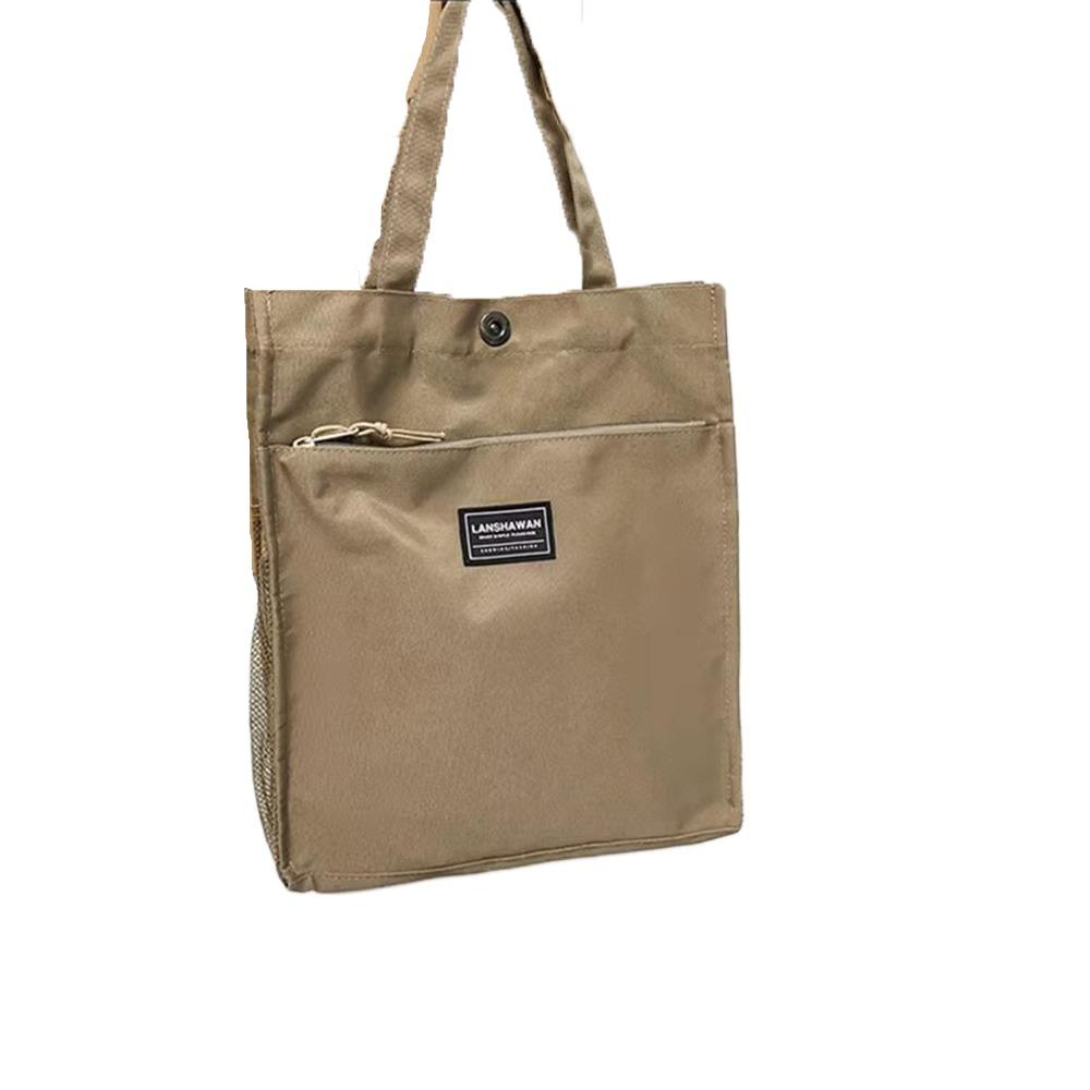 Large Capacity Male Commuting Tote Bag Casual Portable File Bag Stylish Lightweight Handbag  Travel