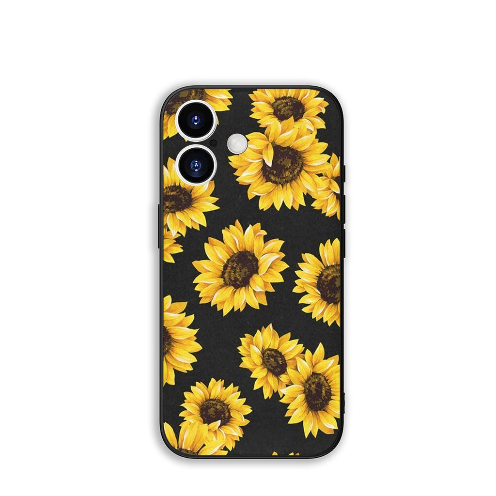 Cover Sunflower Flower Painted Yellow for Samsung Galaxy S25 S24 S22 S23 FE Ultra Plus A56 A05 A06 A15 A16 A55 S7 Edge Case