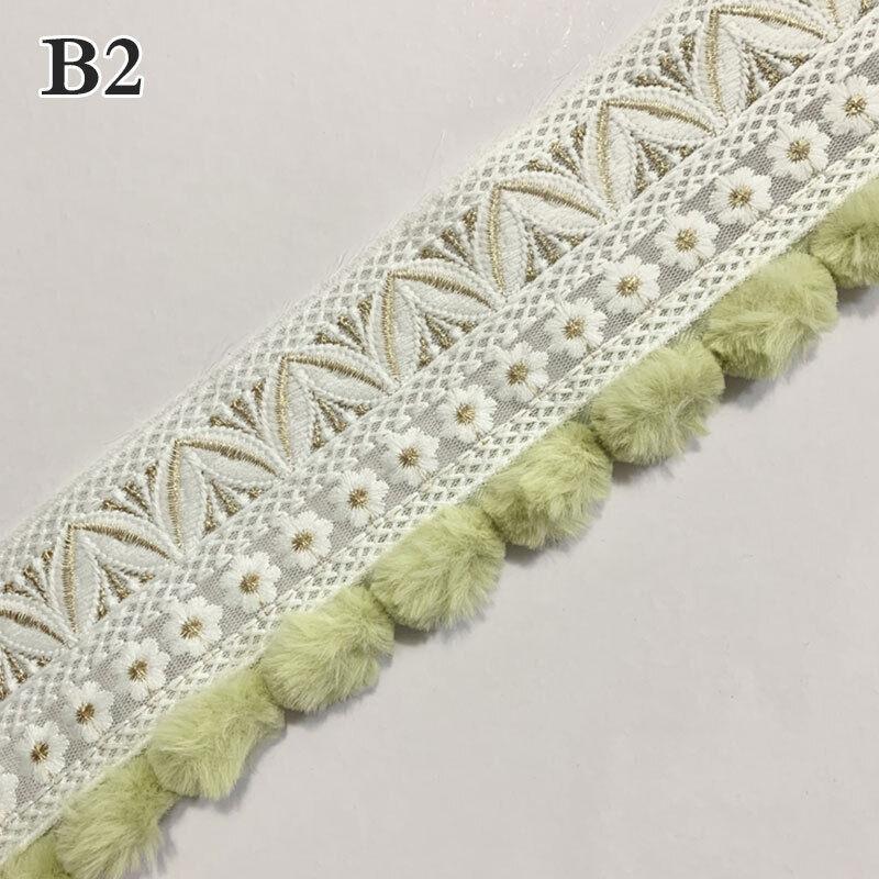 Помпон Шарик Кисточка Бахрома Отделка Края Шитье Своими Руками Обивка Штора Наволочка Кружево Вязаная Ткань Ручной Работы DIY Аксессуар для Творчества