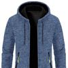 Мужское пальто с капюшоном, длинными рукавами, однотонная куртка средней длины с карманами, застежка-молния