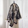 Luxury Winter Women's Imitation Cashmere Shawl Thick Warm Jacquard Scarf High Quality Two-Sided Pashmina Wrap for Ladies Brand