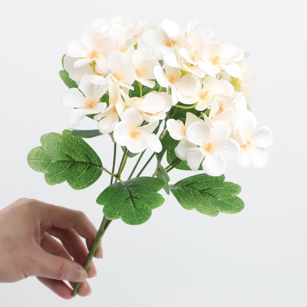 Dyed Edged Foam Flower Bouquet Silk Cloth Hydrangea Fake Flower Ball Valentine's Day Gift