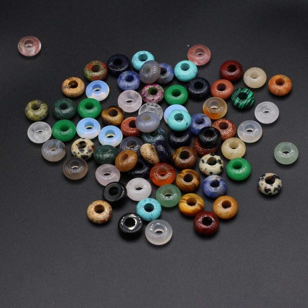 Colorful Agates Stone Beads Agates Loose Agates Stone Beads Big Hole Loose Beads Jewelry Making