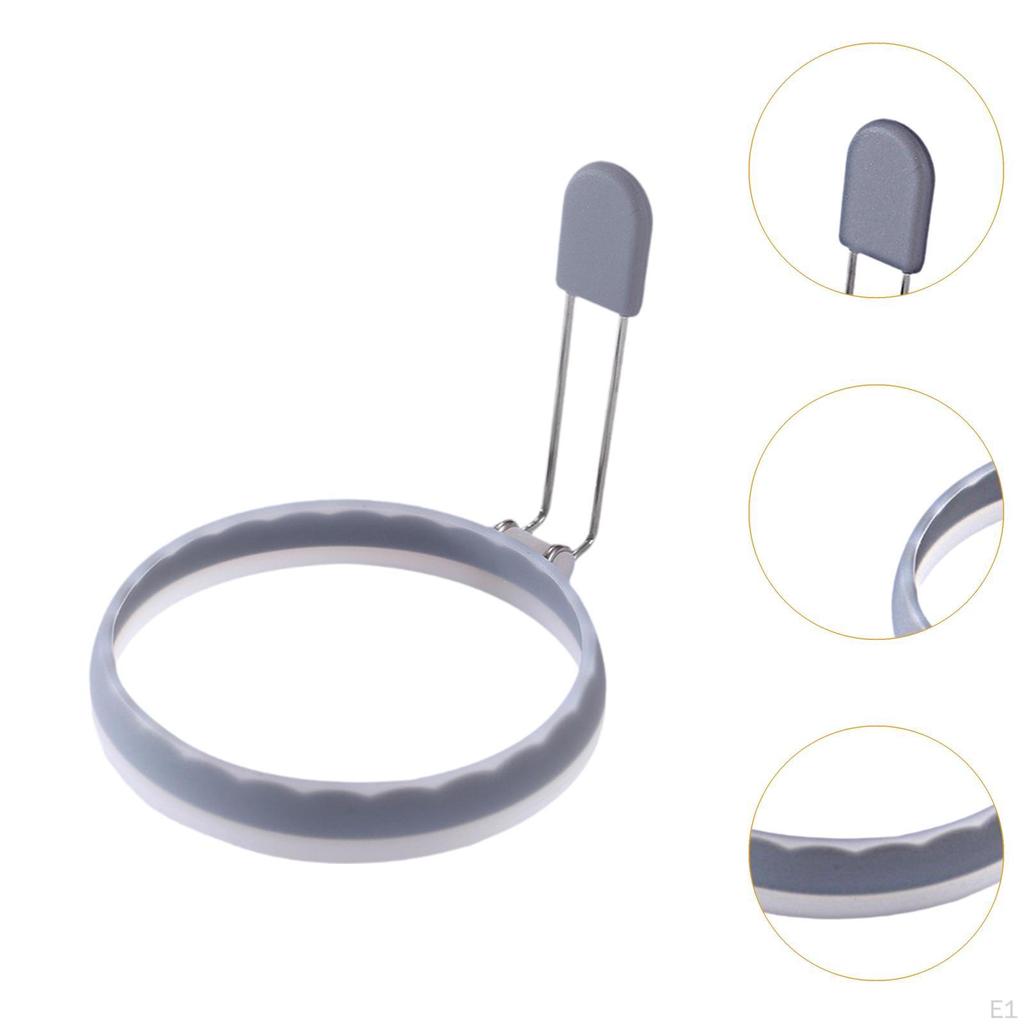 Egg Frying Ring Maker Leakproof Griddle Cooking Shaper, Round Cooker for Burger,