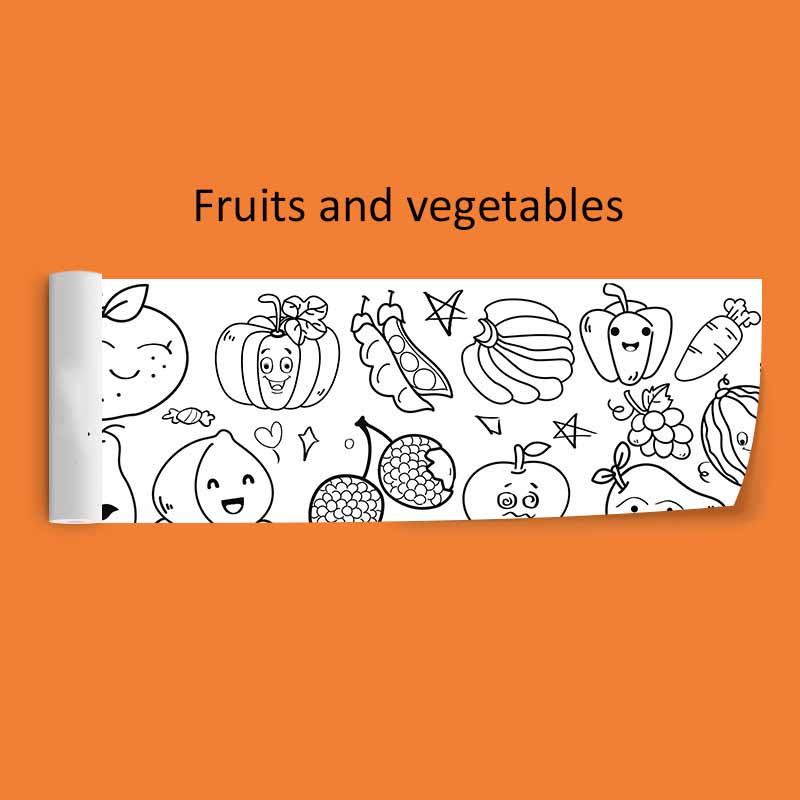 30*89 см детские граффити свитки очень длинные детский сад детские цветные рулоны инструмент для рисования бумажные развивающие игрушки