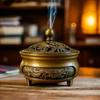 Трехногий лотосовый курильница и подставка «Дракон и Феникс» для использования в помещении