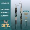 Удочка Портативная Короткая Телескопическая Удочка из Углеволокна 1.8 М / 2.1 М Телескопическая Спиннинговая Удочка Углеродная Сверхлегкая Может быть Удлинена для Дальнего Заброса