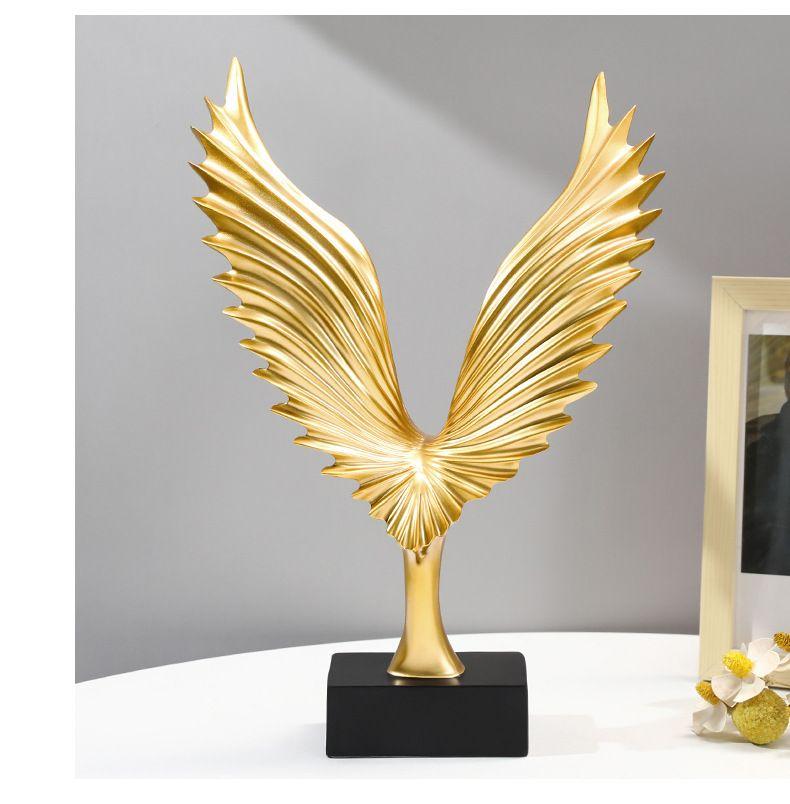 Resin Angel Wings, Analog Abstract Open Eagle Art Model, Modern Nordic Decoration, Resin Sculpture Statue Ornaments, Home Decora