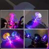 Motorcycle, Mountain Bike Head Wind Power Rotating LED Lights Decoration, Locomotive, Bicycle LED Lights Color Headlights, Handlebar Decoration