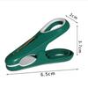 12pcs Durable Plastic Clothes Pins Green White Household Food Clips No Pressing Marks Socks Underwear Clips for Laundry Room