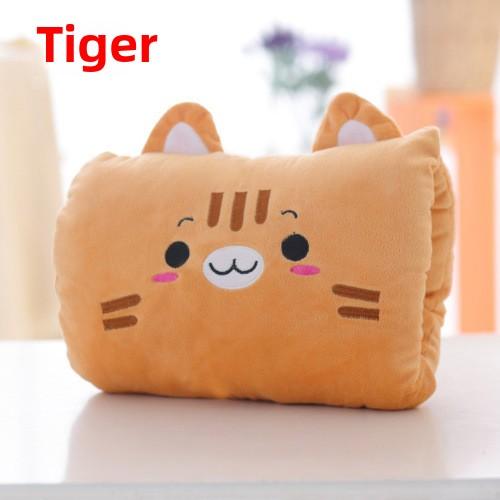 Kids Cute Gift Winter Cartoon Plush Toys Hand Warmer Cartoon Animals Soft Pillow Hand Hold Warm Cushion Gift. Non Electrical