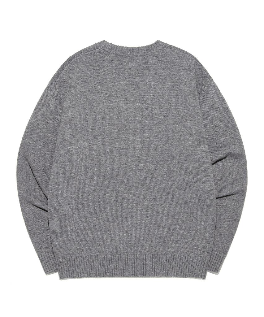 LEE Big Twitch Logo Knit Grey