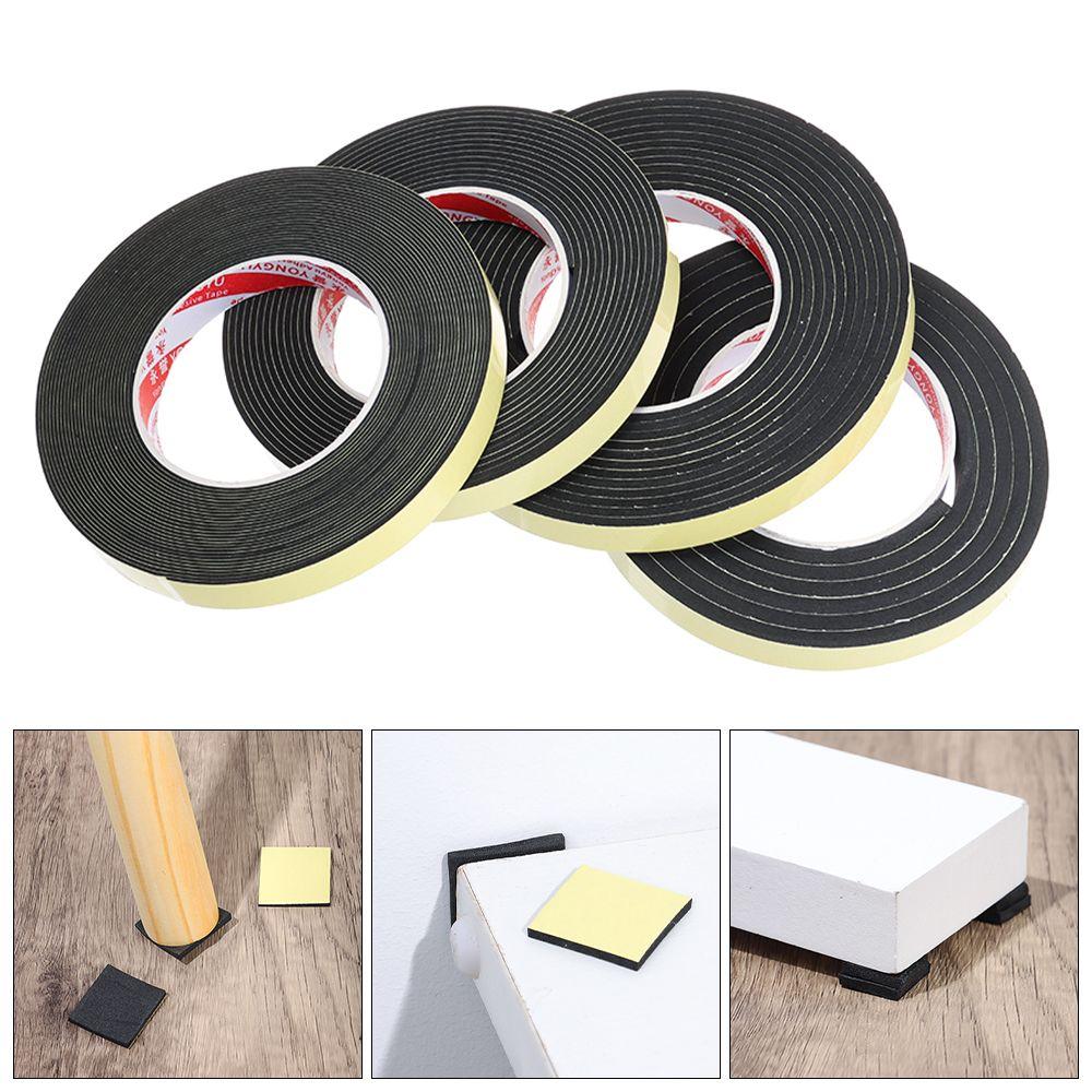 Door Waterproof Sound insulation Single Sided Adhesive Rubber Strip Tape Foam Sponge Seal Strip