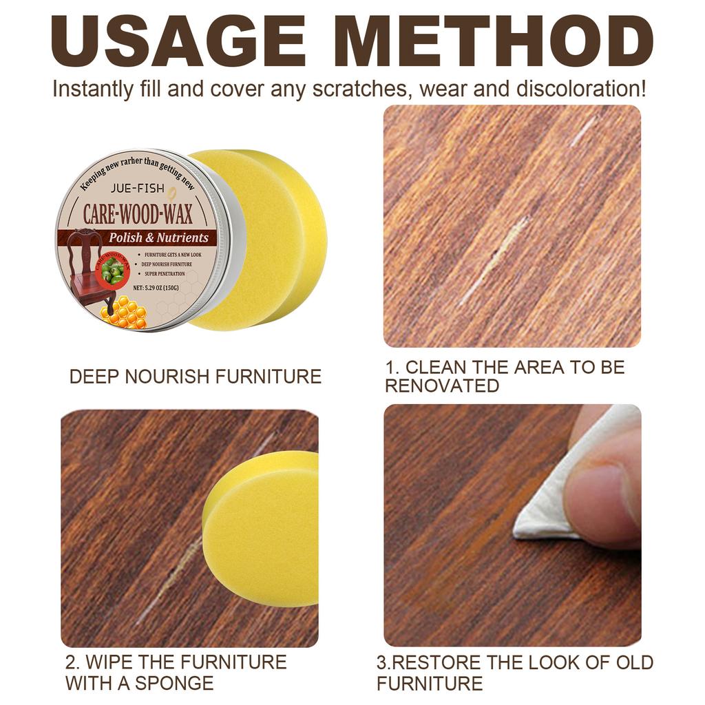 Воск Масло Уход Полироль Чистый Гидрофобный уход Пчелиный воск Осветление деревянной мебели Лакирование