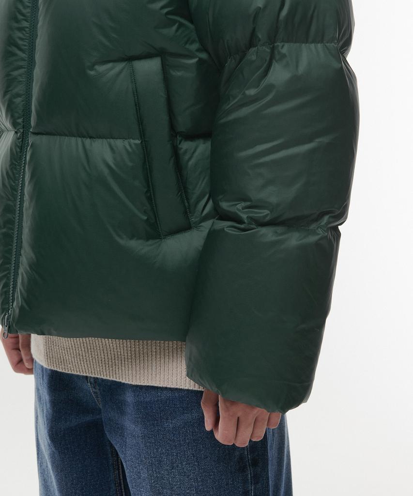 Musinsa Standard Короткая стеганая куртка-пуховик Ripstop [Racing Green]