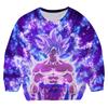 2025 Kids Dragon Ball Z Round Neck Hoodies Goku Super Cool Harajuku Print 3D Printed Pullover Boys and Girls Children's Clothes Long Sleeve