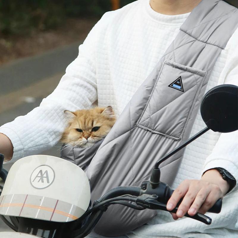 Large Capacity Winter Warm Pet Dog Carrier Portable Shoulder Bag Thickened Doggoing out Bag for Dogs