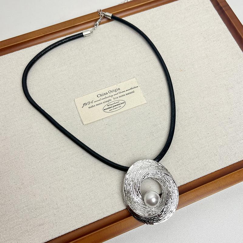 Минималистичное модное геометрическое ожерелье с подвеской в виде шара для женщин и девочек, универсальная длинная цепочка для свитера, ювелирные изделия, аксессуары, подарки