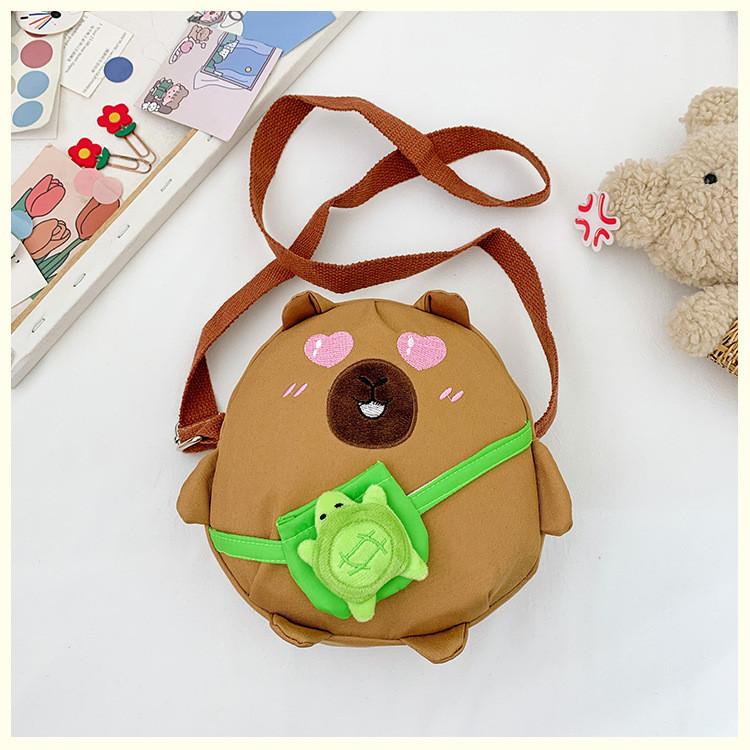 Husky Cute Penguinturtle Dolphin Cartoon Animal Shaped Children Bag Canvas