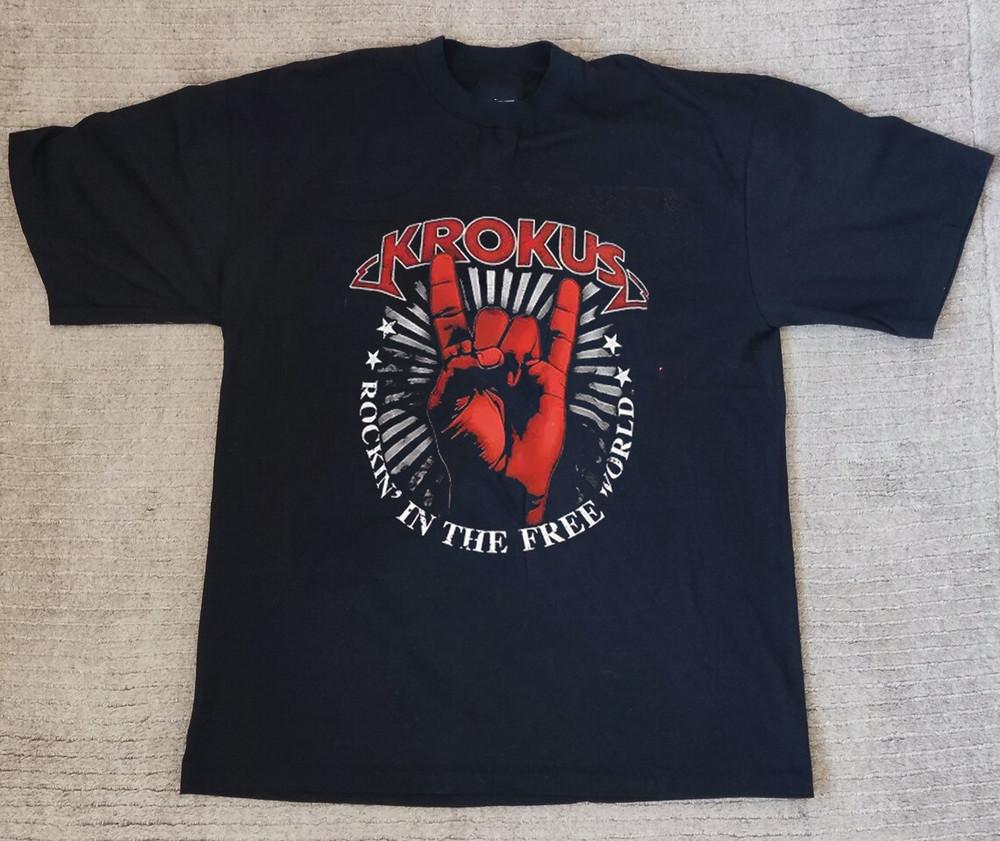 KROKUS BAND ROCKING IN THE FREE WORLD T SHIRT SIZE S-5XL FH1047 Unisex T-Shirt