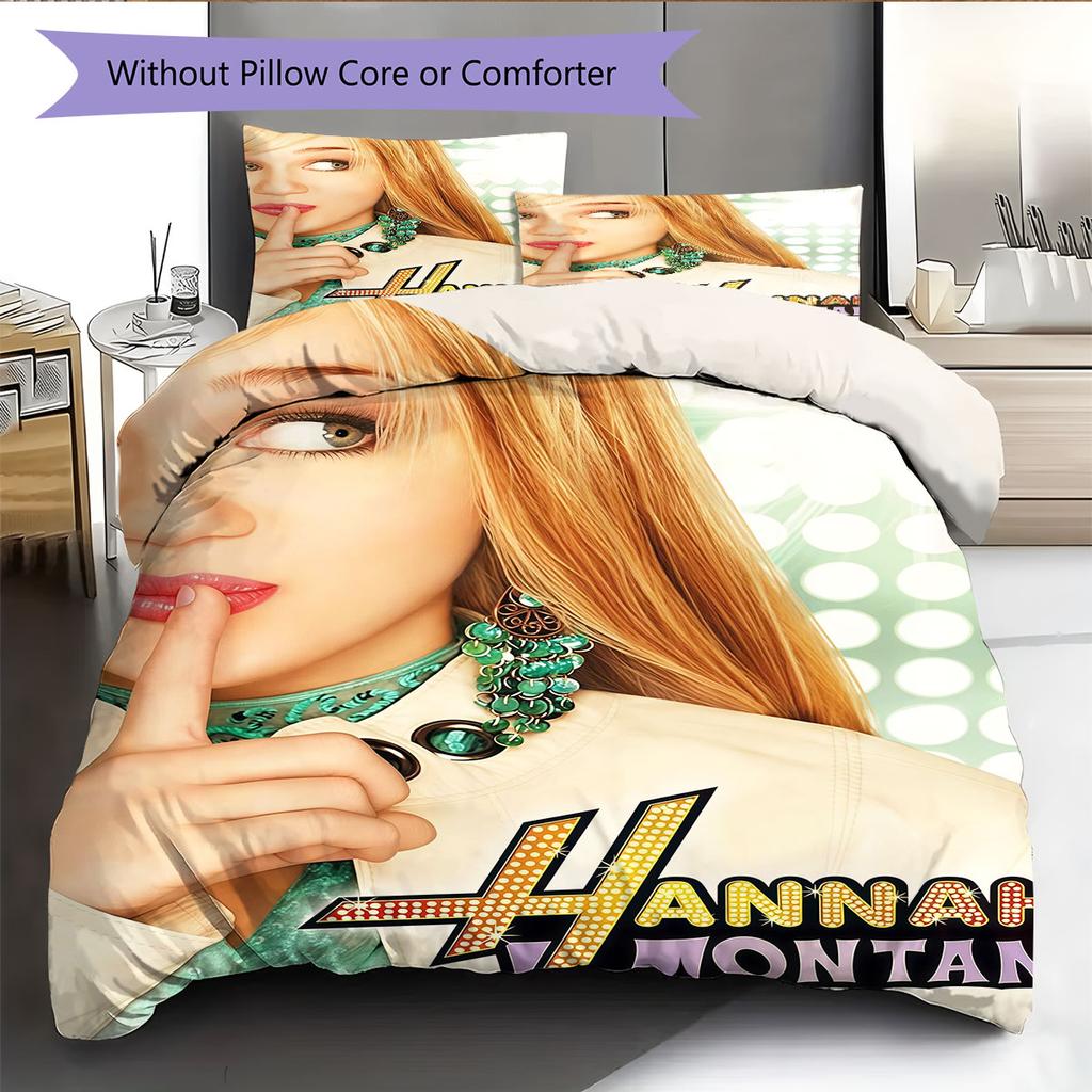 Hannah Pattern Bedding Home Decoration Birthday Gift ( 1 duvet cover + 2 pillowcase, without core),fan merchandise.
