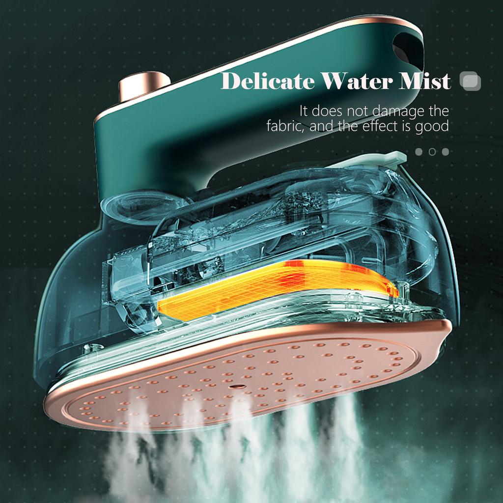 Portable Handheld Steam Iron Mini Travel Iron Fabric Garment Iron Hanging Ironing Wrinkles Removing Lightweight Steamer for Home Office Travel