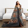 Soft Bedding Throws Travel Monkey Punch Blanket  Flannel Bedspread For Bedroom Trend Sofa Bed Cover
