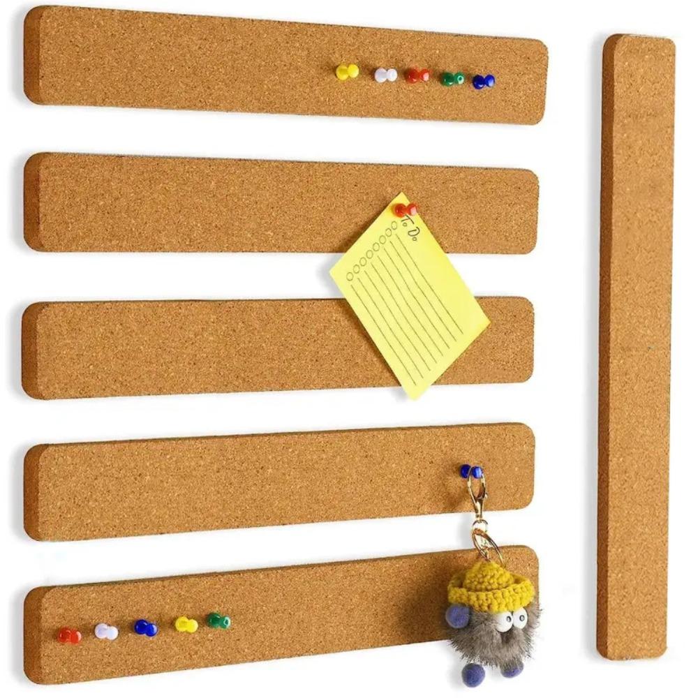 4 шт. самоклеящиеся полоски пробковой доски с кнопкой для доски объявлений, офисные принадлежности, доска объявлений, заметки