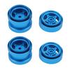 4Pcs RC Wheel Hub Set Replacement for Tamiya Alloy High Strength Clamping Wheel Hub Set Blue