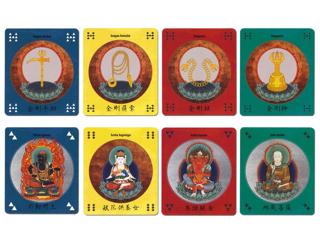 Nichiyu Tarot Card Fortune Telling Tarot with a Mandala Made from Buddhist paintings owned by Art 37-card [Kanbutsufu] "Buddhist Motif" "Buddhist