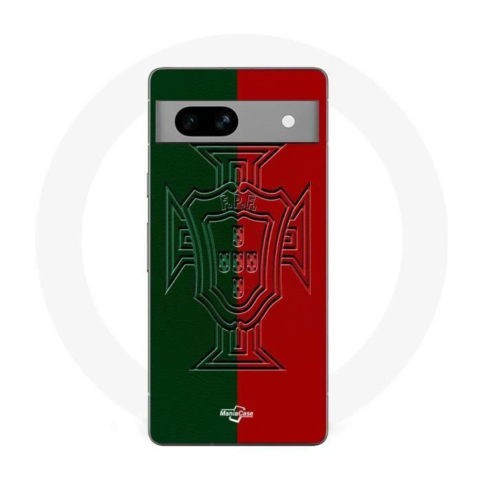 Чехол Maniacase для Google Pixel 7a португалия зеленый и красный логотип