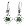 Four Leaf Clover Earrings Female Senior Sense of Wild Flowers Earrings Long Senior Sense of Temperament Ear Hooks