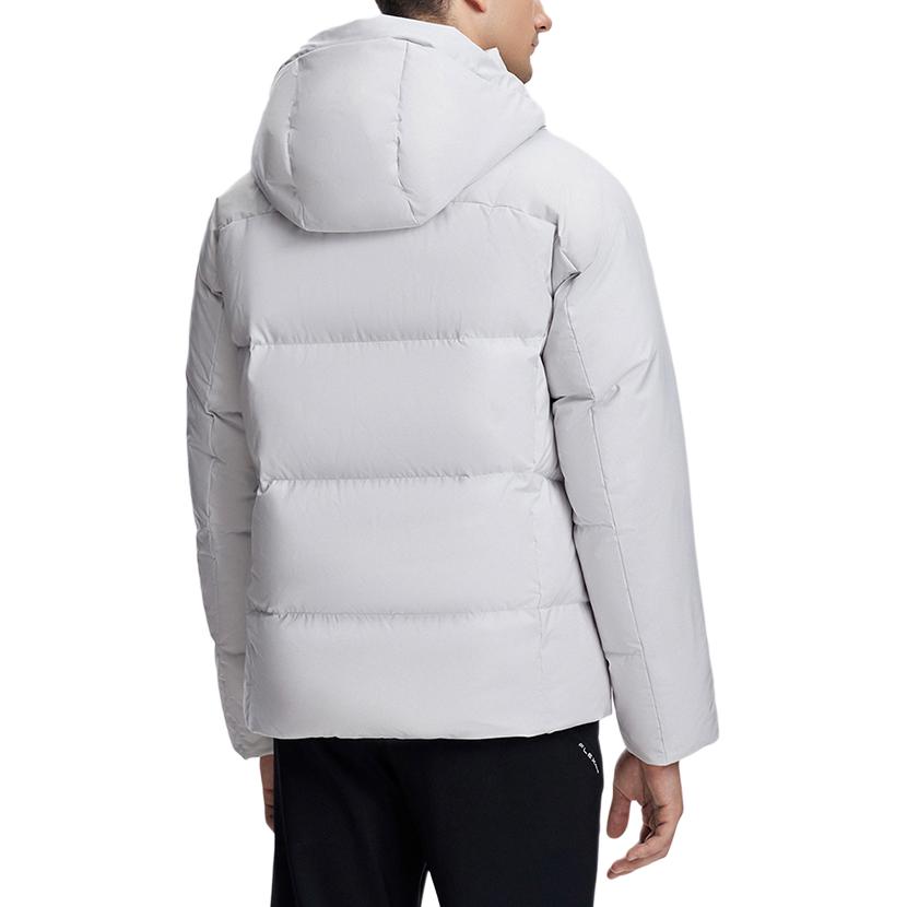 Fila Official 2023 Winter New Down Jacket Basic Fitness Basketball Sports Hoodie Men Outerwear Light-Blue Gray A11M341904FGY