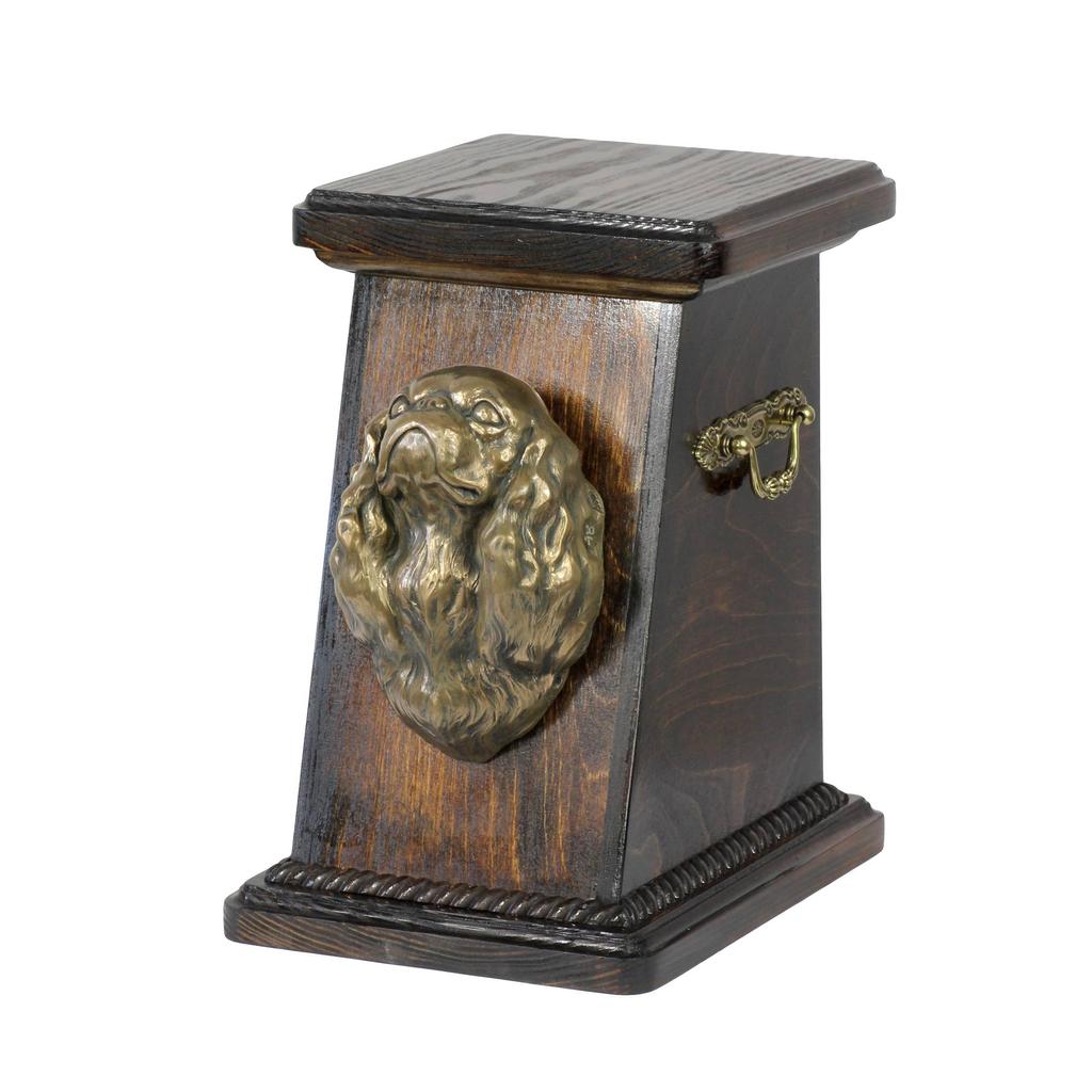 Cavalier King Charles Spaniel I – Urn for dog ashes, elegant urn with a statue | Art-Dog