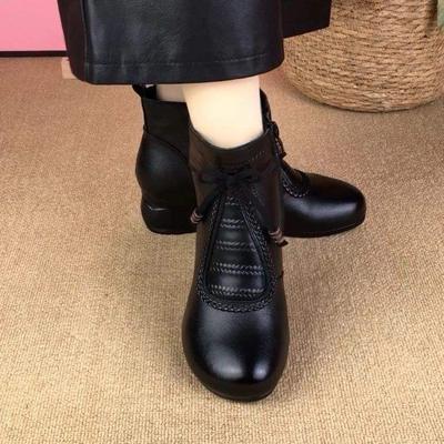 2025 новый осенне-зимний бархатный теплый универсальный зарубежный стиль низкий каблук танцевальные женские туфли одинарные хлопковые туфли теплые