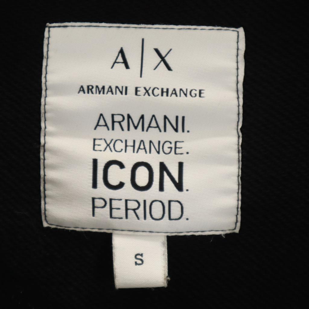 Armani Exchange Толстовка с длинным рукавом на молнии S черная Мужская Б/У