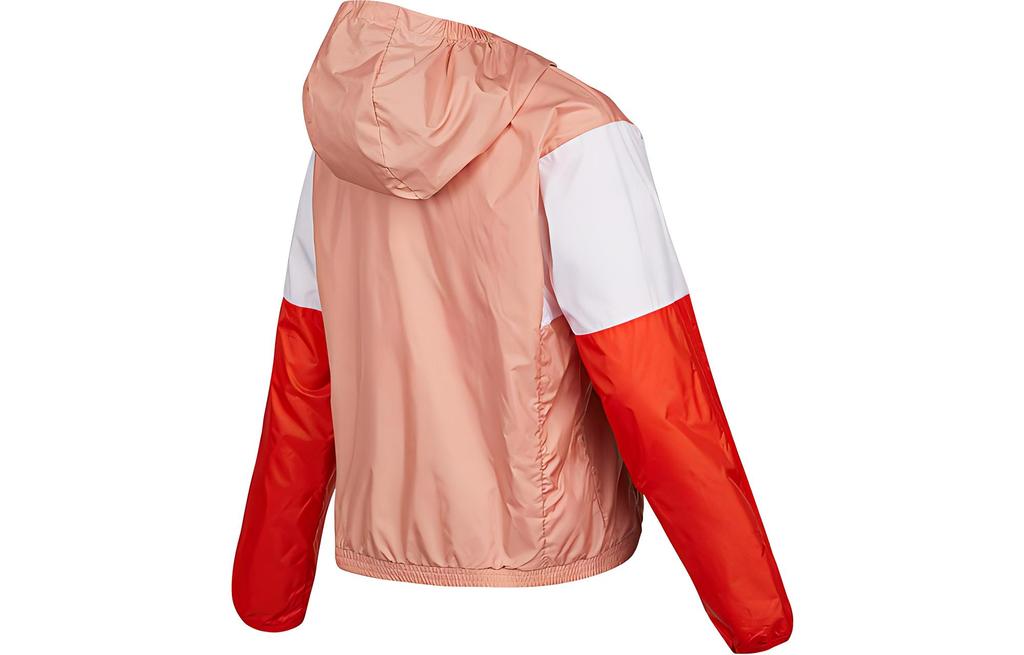 adidas Куртки Женские Оранжево-Розовые С Капюшоном Умеренно Ветрозащитные H09721