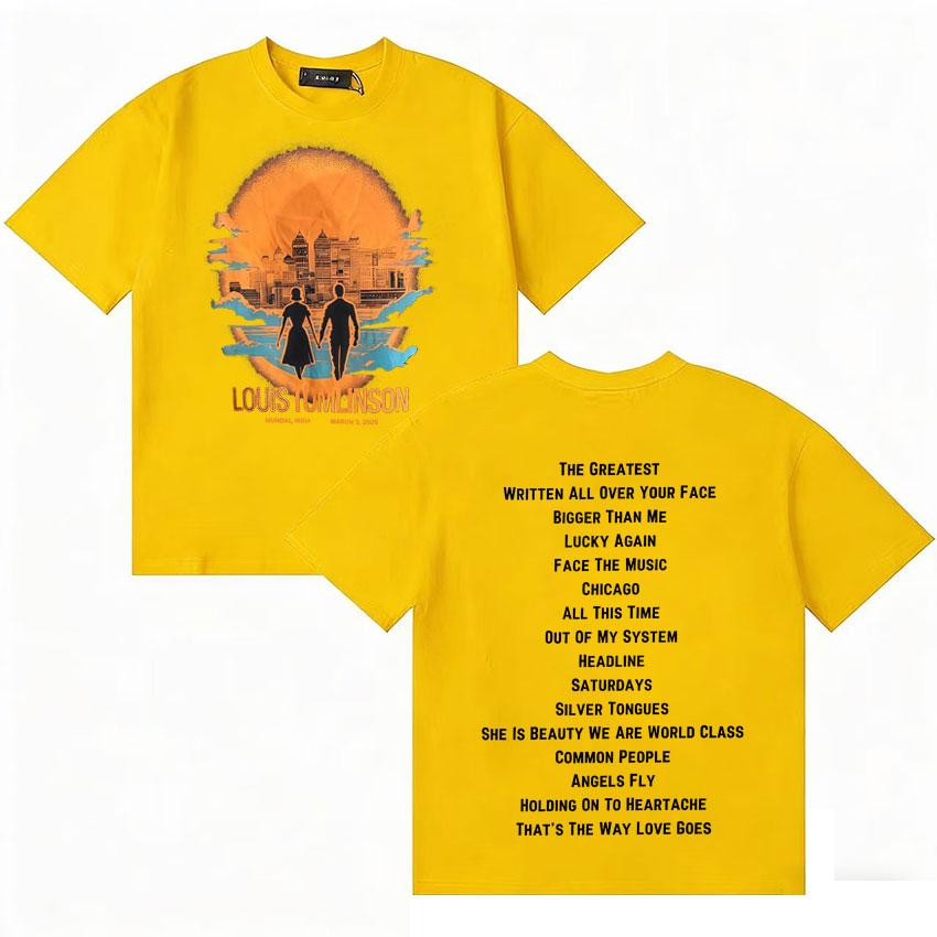 Louis Tomlinson Trendy Album 2026 T Shirt Unisexs Women Summer Short Sleeve Casual Tshirts High Quality Oversized Tshirt Fans Gift
