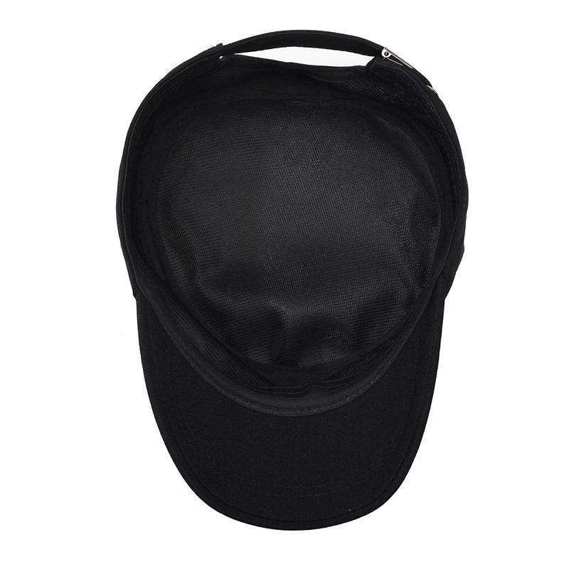 Мужская шляпа весна-осень с плоским верхом, шляпа от солнца, кепка для людей среднего и пожилого возраста