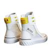 2024 New Platform Women's Sneakers New Spring Canvas Lace-Up Vulcanized Shoes Summer Breathable White Casual Women Shoes