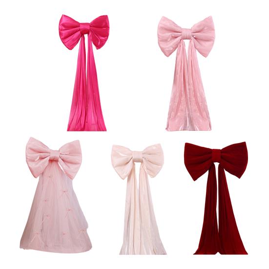 Очень большой бант Большие бархатные рождественские банты Верхушка для елки Праздничное украшение Бант Декор для вечеринки для помещений и улицы Многоразовый