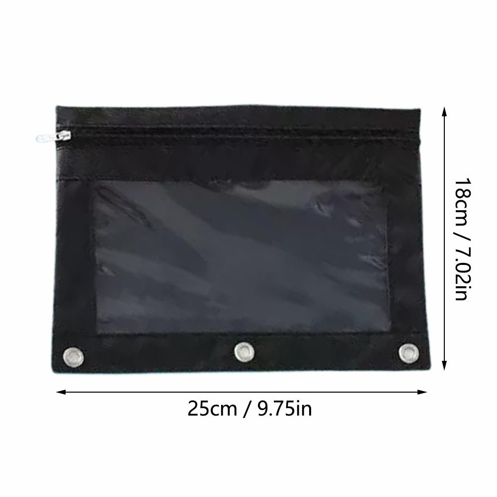 Transparent Oxford Cloth Loose Leaf Budget Binder Pockets Documents Holder File Organizer Zipper Binder Pouches For Notebook